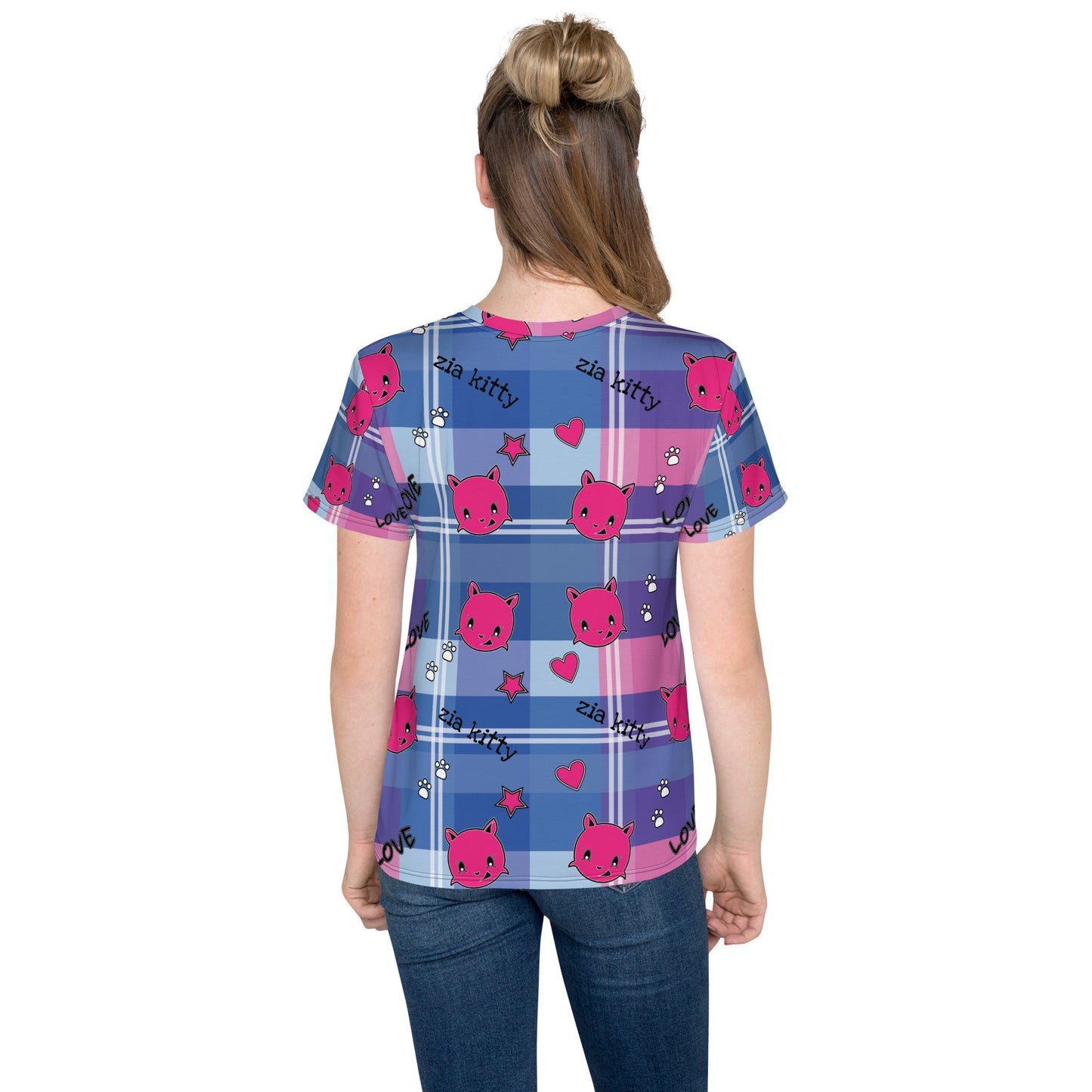 Zia Kitty love Youth crew neck t-shirt