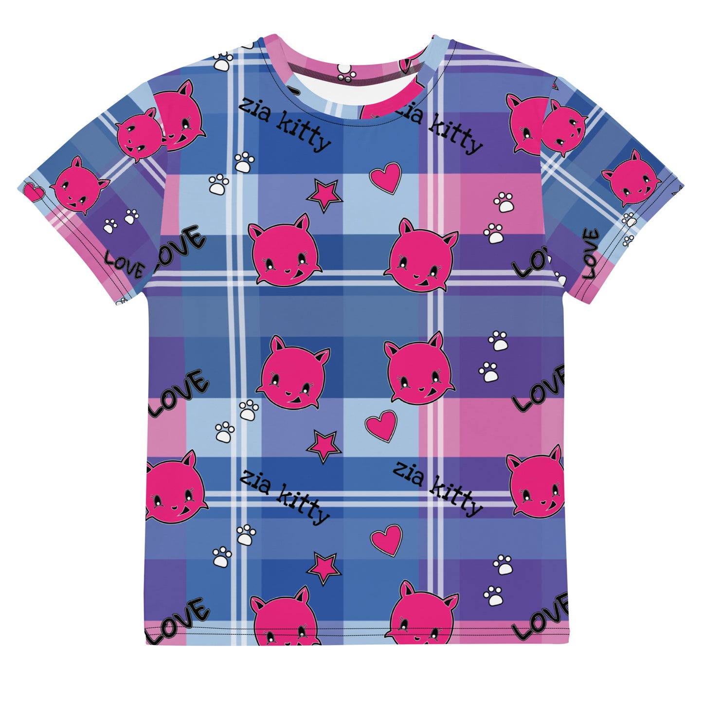 Zia Kitty love Youth crew neck t-shirt