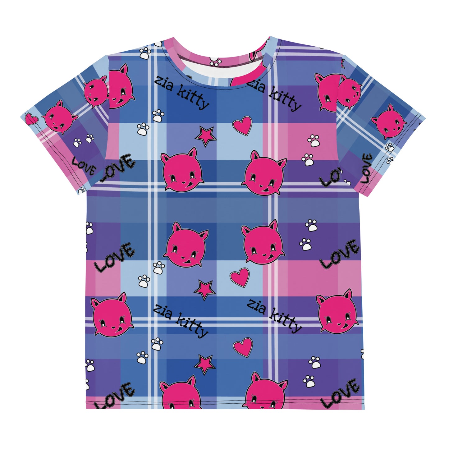 Zia Kitty love Youth crew neck t-shirt