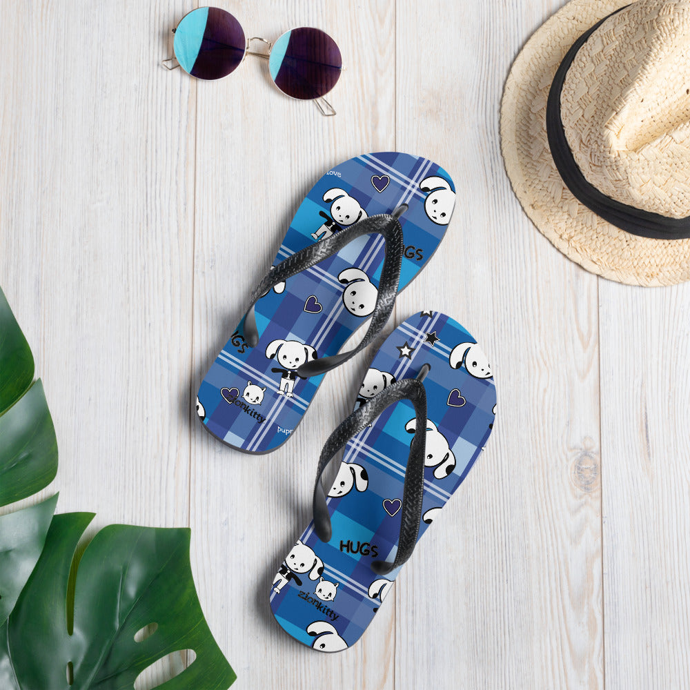 Puppy flip flops best sale