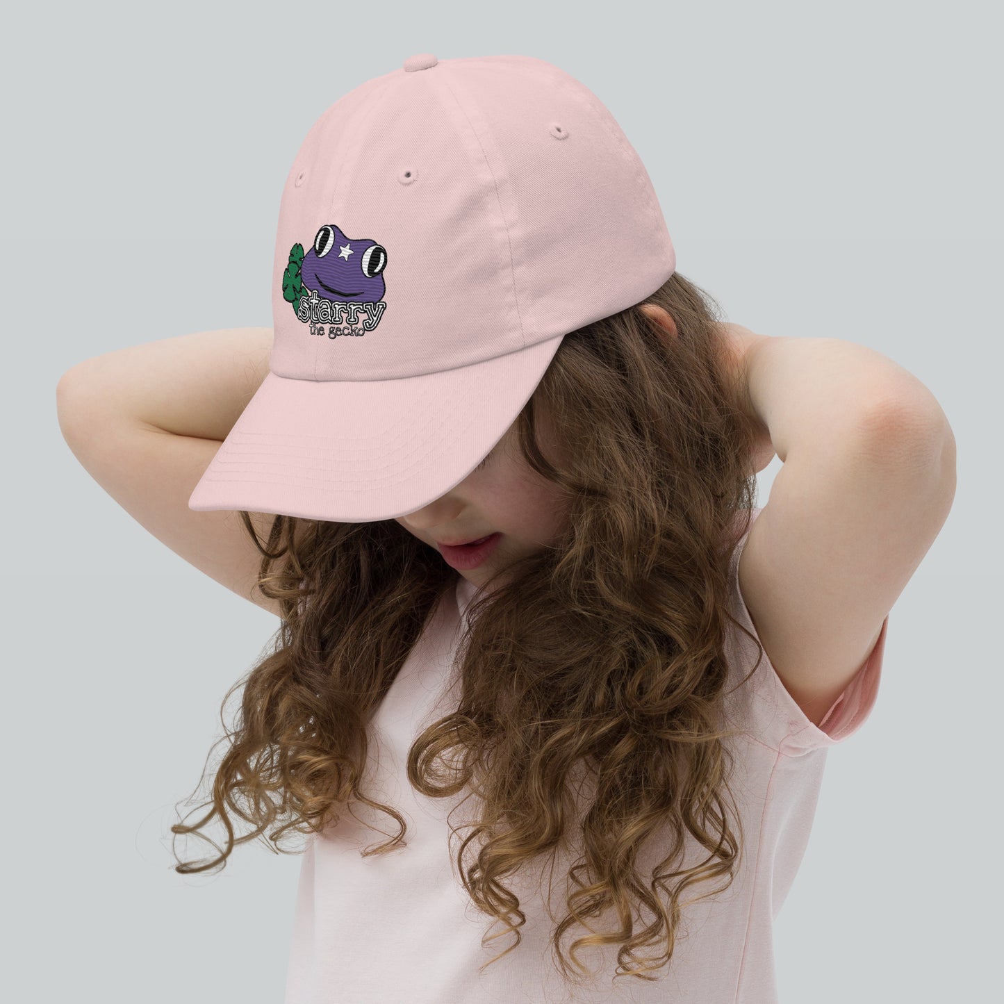 Starry the gecko logo Youth baseball cap