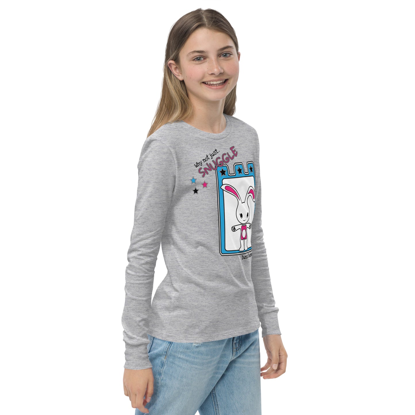 Zion Kitty Bunzi bunny Youth long sleeve tee