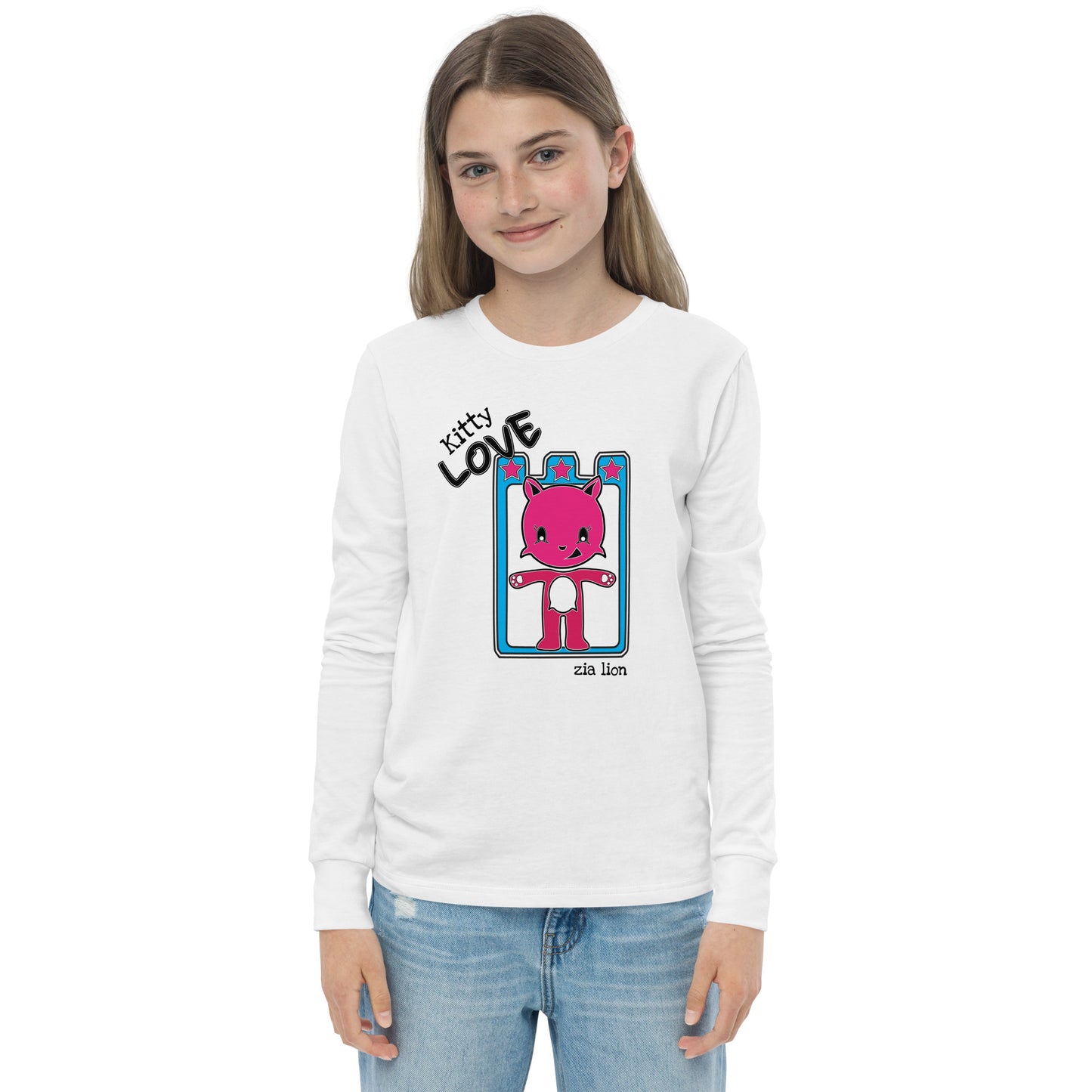 Zia lion Zion Kitty Youth long sleeve tee