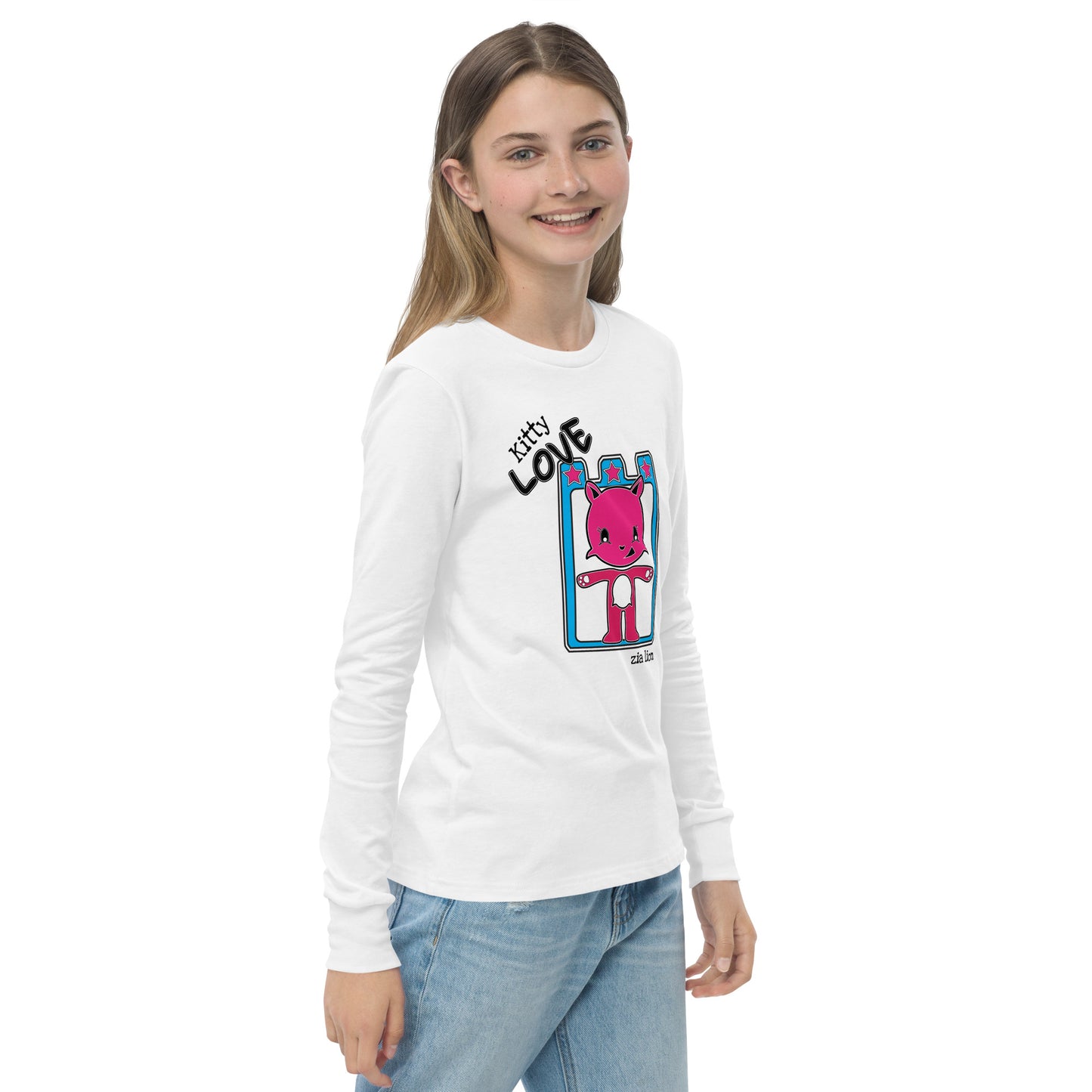 Zia lion Zion Kitty Youth long sleeve tee