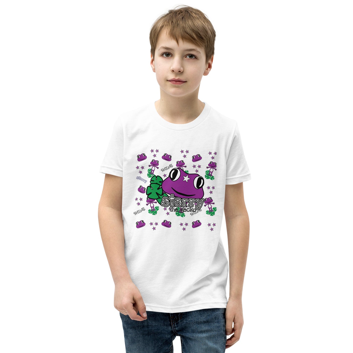 Starry the gecko Youth Short Sleeve T-Shirt