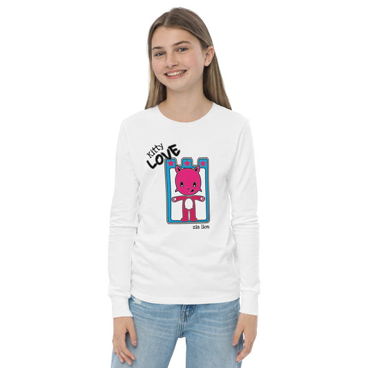 Zia lion Zion Kitty Youth long sleeve tee