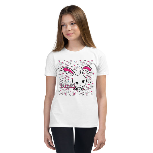 Bunzi bunny snuggle Youth Short Sleeve T-Shirt